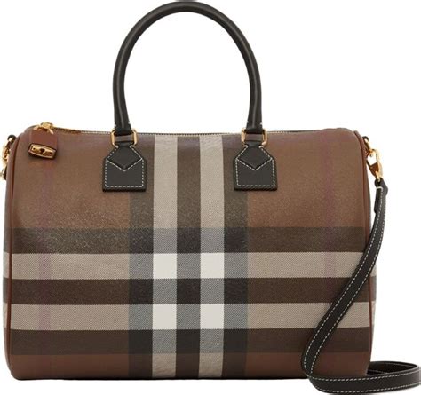 Burberry Medium House Check Bowling Bag Shopstyle