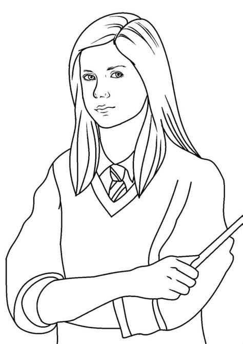 Coloriage Ginny Weasley De Harry Potter T L Charger Et Imprimer