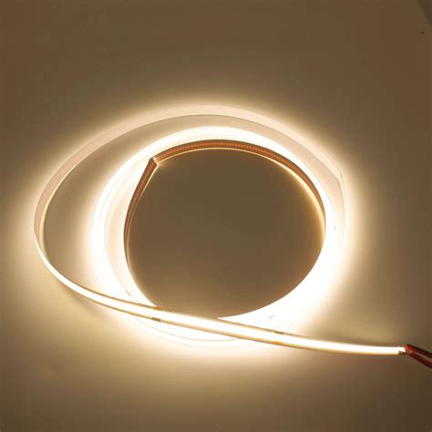 High Density Flexible Cob Led Strip Light Watt M Dc V V V Rgb