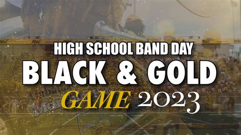 Black Gold Game 2023 High School Band Day Alabama State