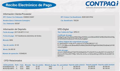 Recibo Electrónico De Pago