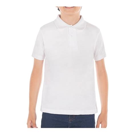 Playera Cotton Choice Talla 4 Con Botones En Cuello Blanco Walmart