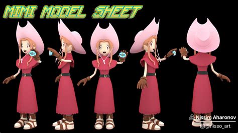 Artstation Mimi Model Sheet