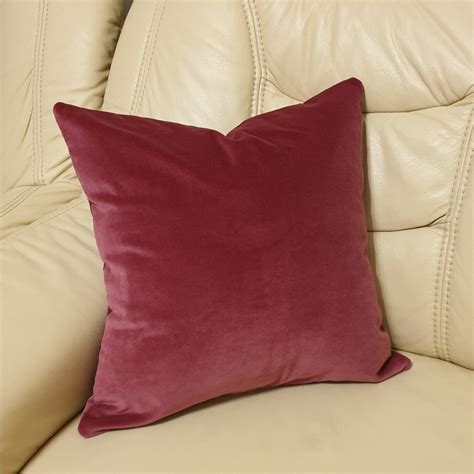 Dusty Pink Velvet Throw Pillow Rosewood Pillow Cover Rose Etsy