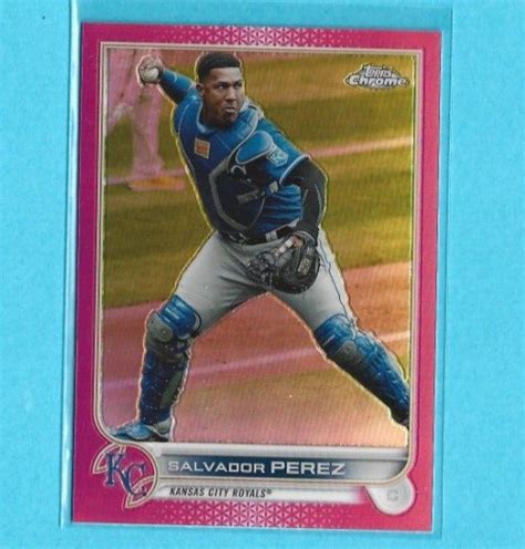 2022 Topps Chrome 50 Salvador Perez Pink Refractor EBay