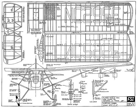 Curtiss Robin Fsi Cleaned Plans Aerofred Download Free Model