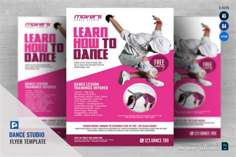 Dance Studio Flyer Graphic By Psdpixel · Creative Fabrica