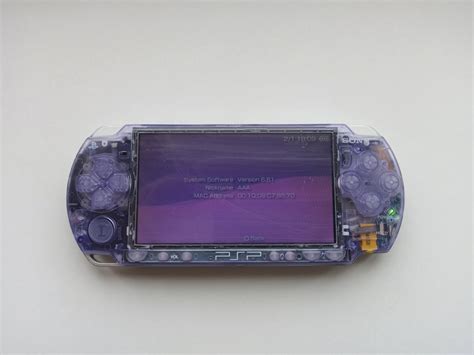 Custom Transparent Purple Sony Psp 2000 Console Mint Condition Etsy