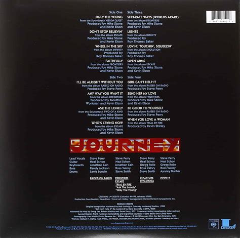 Journey — Greatest Hits Vol. 1 (2-LP) - Deaf Man Vinyl