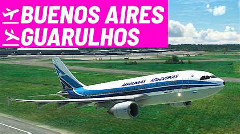 Voo De Buenos Aires A Guarulhos De A Da Aerol Neas Argentinas No