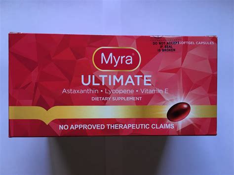 Myra Ultimate Vitamin E Lycopene Anti Aging Gel Caps Blooming Skin 1
