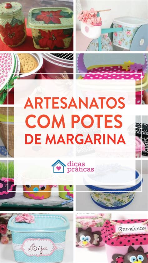 Potes De Margarina Decorados Ideias Lindas Dicas Pr Ticas