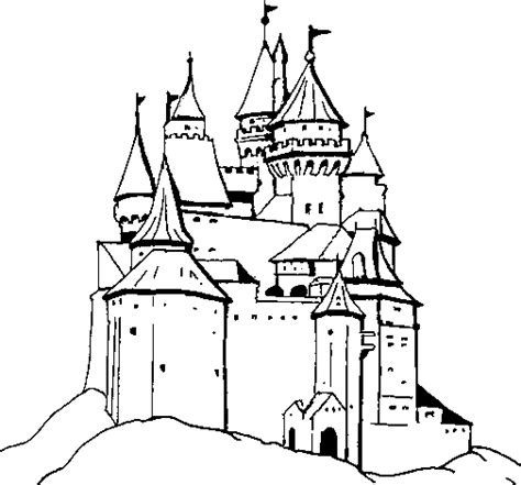 Coloriage Chateau B Timents Et Architecture Dessin