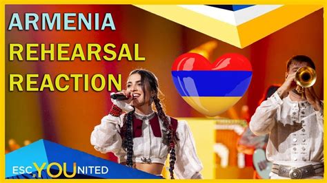 ARMENIA REACTION First Rehearsal Ladaniva Jako Eurovision 2024