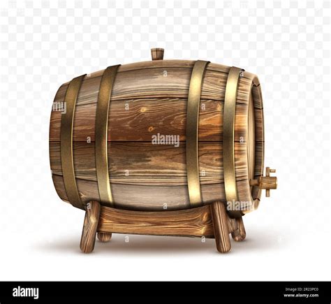 Barril De Madera Para Vino Cerveza O Whisky Barrica Realista De