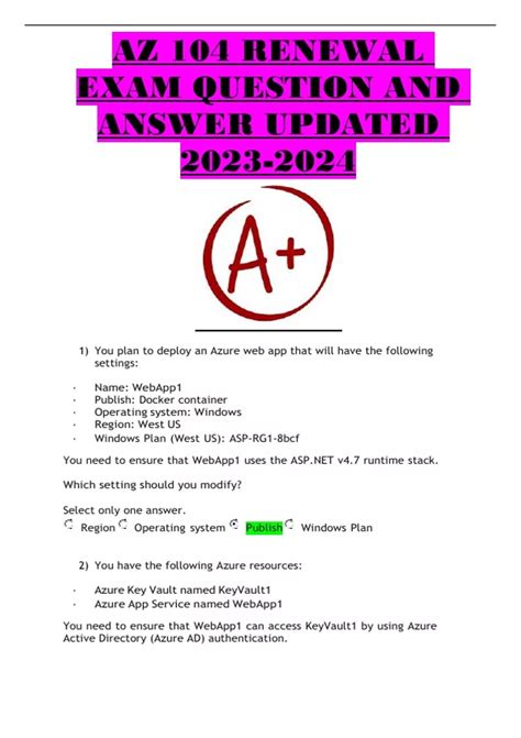 Az Renewal Exam Question And Answer Updated Az Renewal