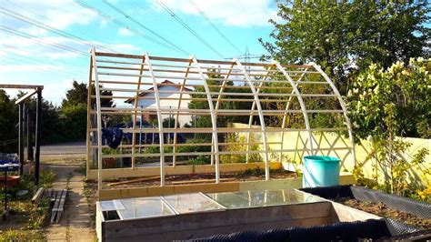 Building A Gothic Arch Greenhouse Part 1 Backyard Greenhouse Greenhouse Building A Shed