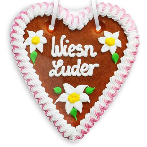 Lebkuchenherz 18cm Wiesn Luder günstig bestellen