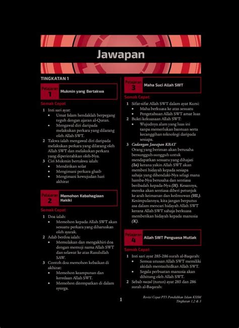 PDF Jawapan 2 Adab Berdoa Ialah Memulakan Dan Mengakhiri Doa