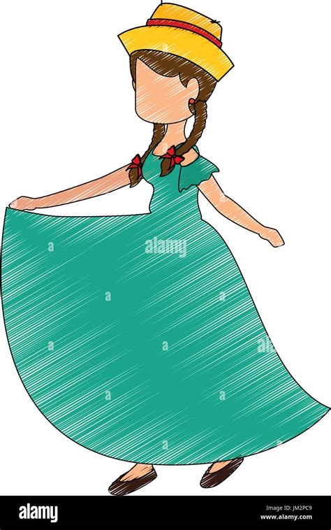 Peasant Woman Field Stock Vector Images Alamy