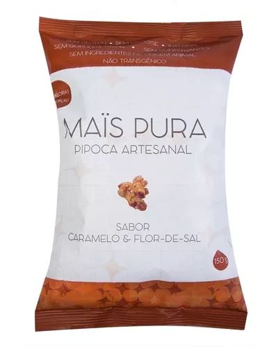 4x Pipoca Fit Mais Pura Caramelo E Flor De Sal 150g MercadoLivre