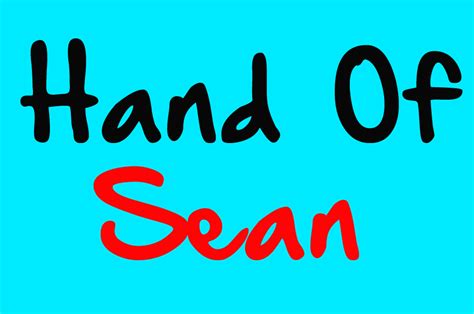 Hand Of Sean Font All Free Fonts