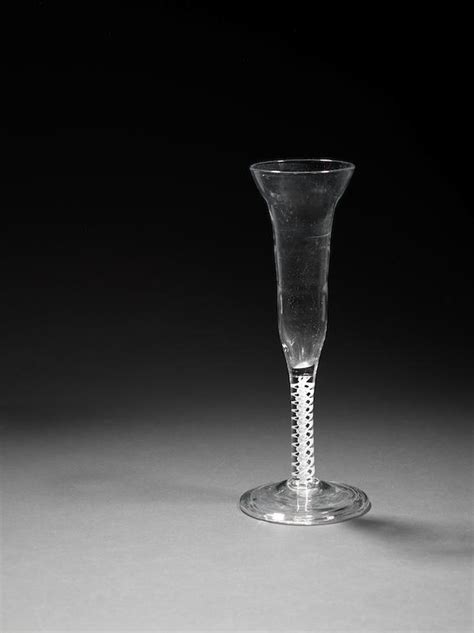 Bonhams A Rare Lynn Tall Opaque Twist Ale Glass Circa 1760