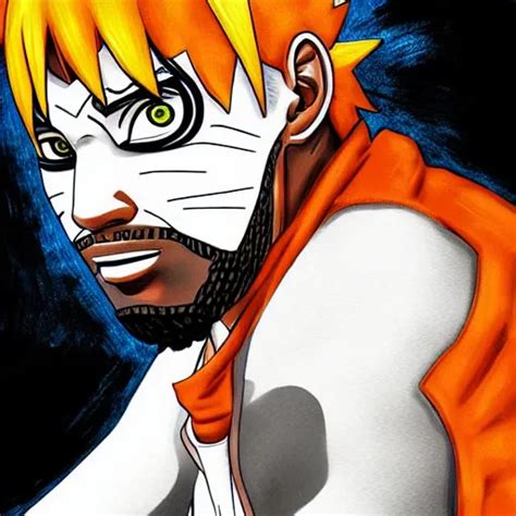 Lebron James Cosplay As Naruto Detailed Digital Art Stable