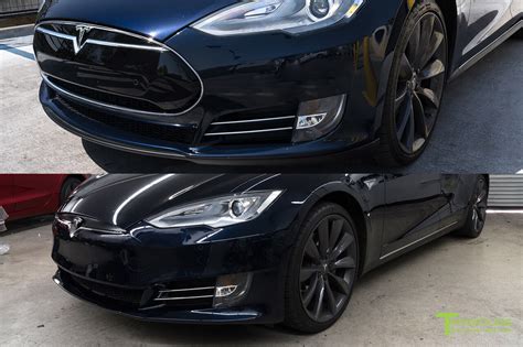 2012 2016 Tesla Model S Front Bumper Refresh Facelift By T Sportline Ebay