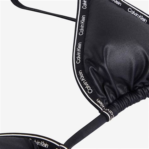 Calvin Klein Triangle Kadın Siyah Bikini Üstü KADIN Mayo Bikini SuperStep