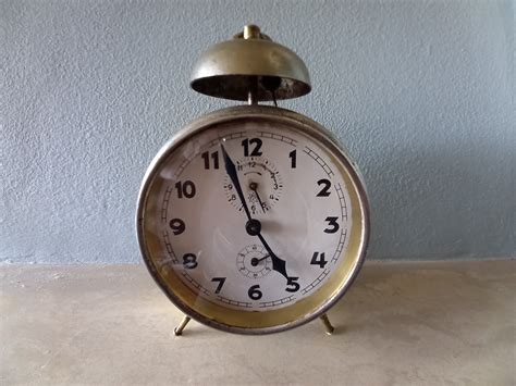 Vintage 1930's Mechanical Alarm Clock With Original Wooden - Etsy UK