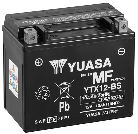 Yuasa YTX12 BS MF Motorcycle Battery Motorcycle Batteries