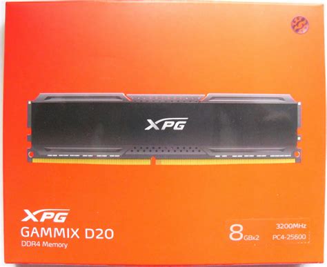 Оперативная память ADATA DDR4 16Gb (2x8Gb) 3200MHz pc-25600 XPG GAMMIX ...