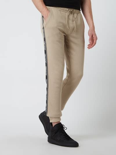 Jack And Jones Sweathose Mit Logo Streifen Modell Gordon Beige Online