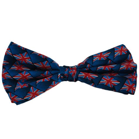 Union Jack Silk Bow Tie From Ties Planet Uk