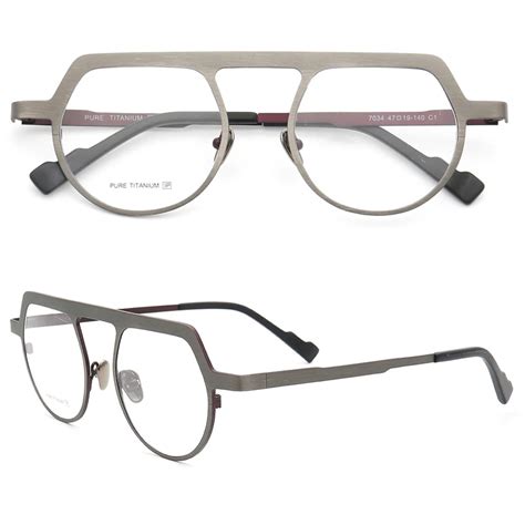 Montura De Gafas Redondas Para Hombre Y Mujer Anteojos De Metal De