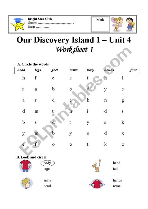 Our Discovery Island Unit Worksheet Esl Worksheet By Ngason