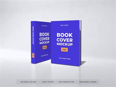 Premium Psd Realistic Book Cover Mockup