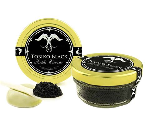 Tobiko Flying Fish Roe Sushi Caviar Tasty Black Eggs - NoveltyStreet