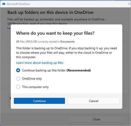 Back Up Your Folders With OneDrive