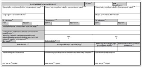 Wz R Karty Przekazania Odpadu Kartaewidencji Pl Ewidencja Odpad W