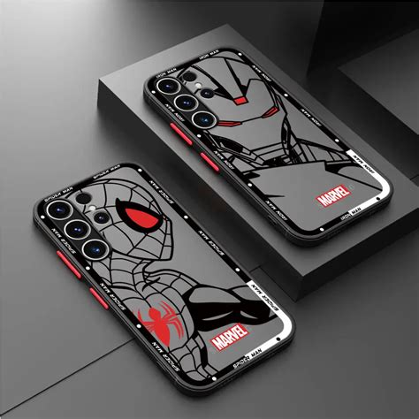 Capa Macia Para Samsung Galaxy Caixa Do Telefone Aranha Homem De Ferro Veneno Deadpool A24 A53