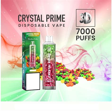 Crystal Prime 7000 Puffs Box Of 10 30 Flavours Best Price