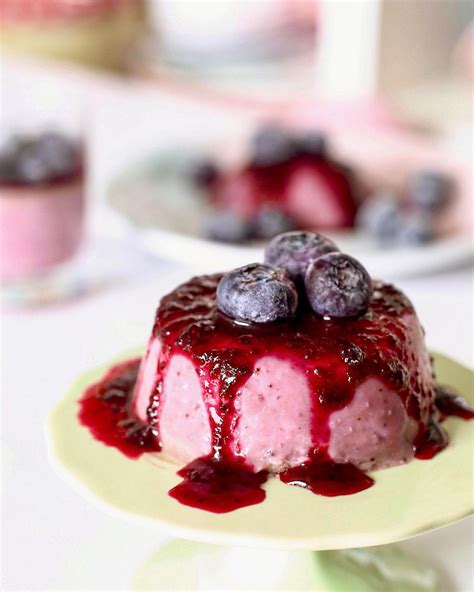 Panna Cotta De Blueberry Receiteria