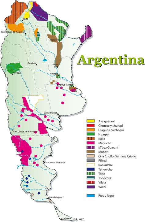 Mapa De Pueblos Originarios De Argentina Mapa De Argentina