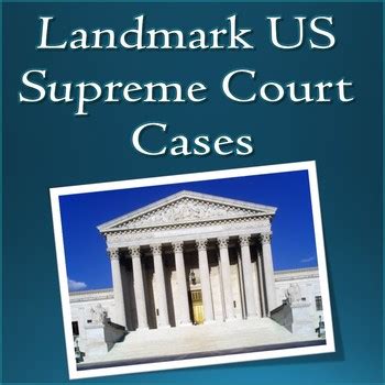 Famous Important Landmark US Supreme Court Cases Slideshow by TechCheck ...