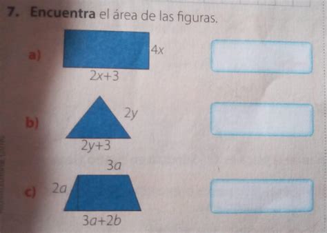 Encuentra El Area De Las Figuras Brainly Lat