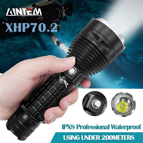 Xhp Powerful Lm Underwater M Led Scuba Diving Flashlight