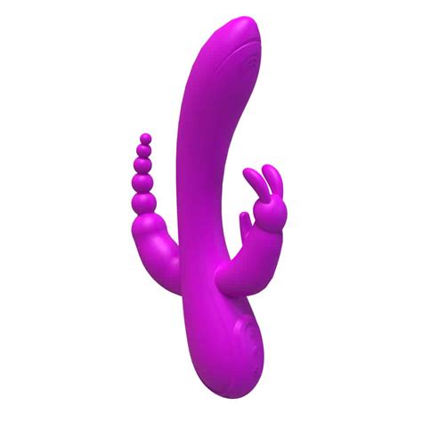 Vibrador Ponto G c Estimulador Rabbit e Plug Anal Recarregável 10