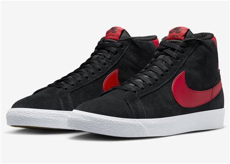 Nike SB Blazer Mid Bred Black Red FD0731-002